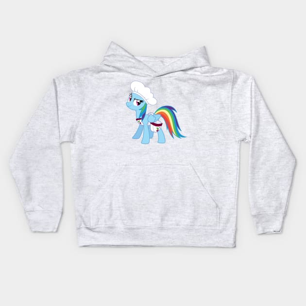 Cherry Sorter Rainbow Dash Kids Hoodie by CloudyGlow